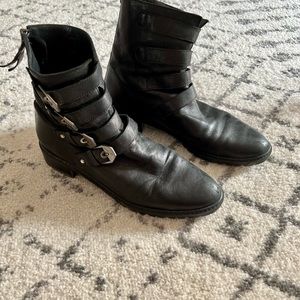 Stuart Weitzman Moto Booties